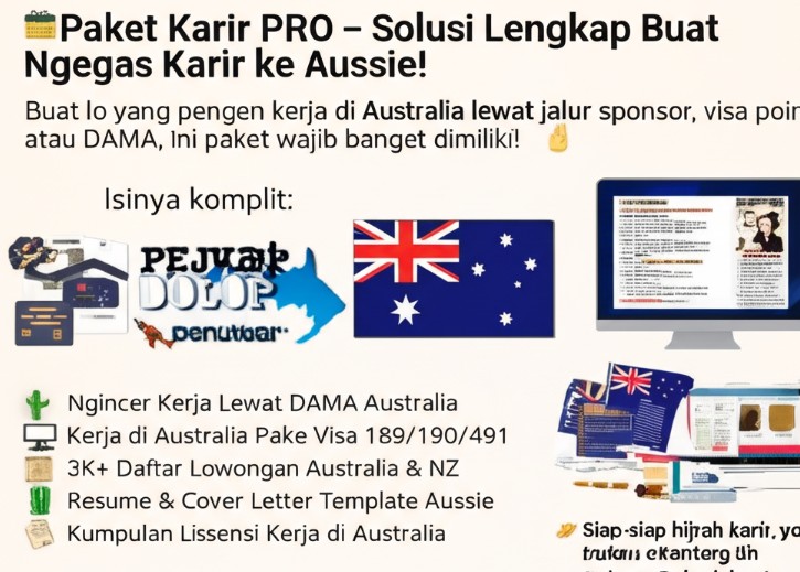 Gas Pol Karir ke Australia dengan Paket Karir PRO: Solusi Komplet dari PejuangDolar!