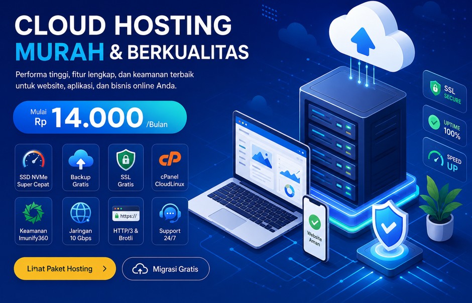 Cloud Hosting Murah Terbaik untuk Website & Aplikasi Modern